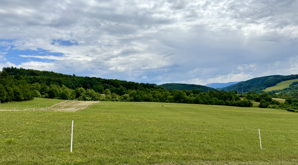 Rekreačný pozemok v lone prírody  s krásnym výhľadom